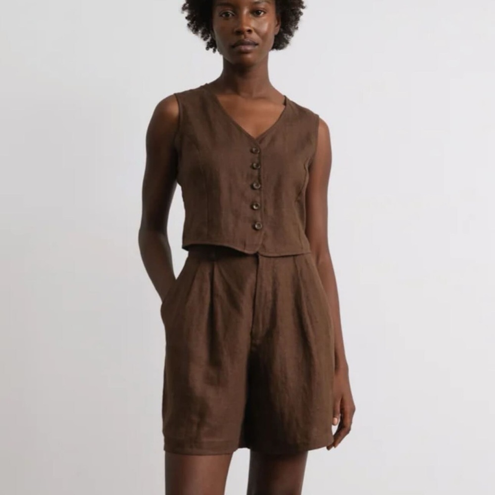 OZMA PFEIFFER SHORT(Laundered Linen) in Manzanita